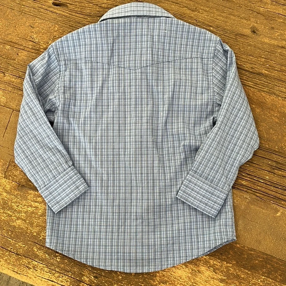 Wrangler Plaid Pearl Snap-Down Shirt